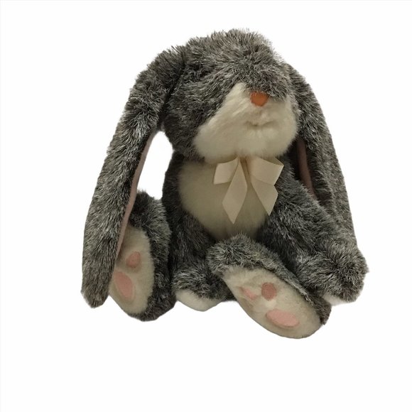 Russ Bouncy the Plush Bunny Rabbit Gray 8"